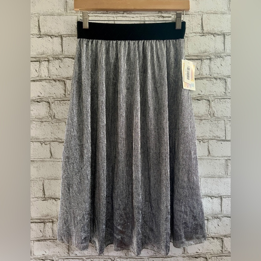 NEW!!! Silver Midi Skirt Size XS Lularoe Elegant Lola